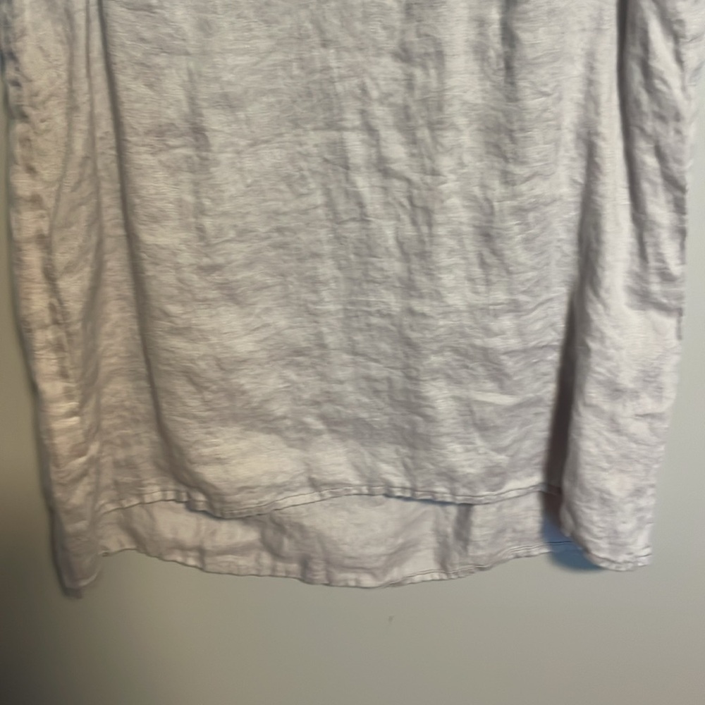 Jarbo Gray Linen Tank Top Size XS - Picture 3 of 6